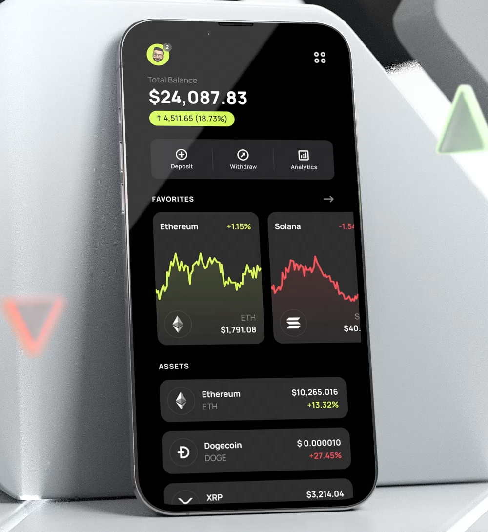 Interface de la plateforme